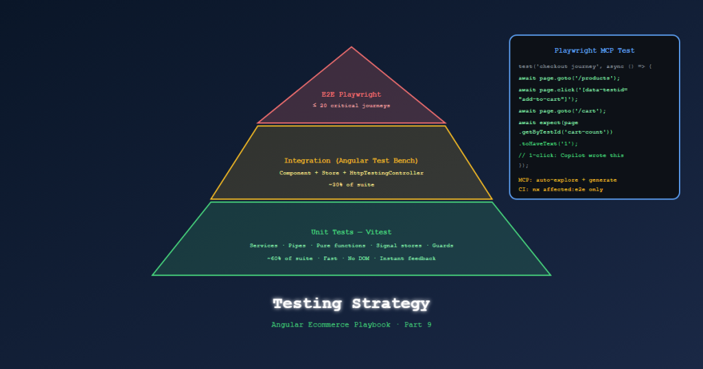angular ecommerce testing strategy