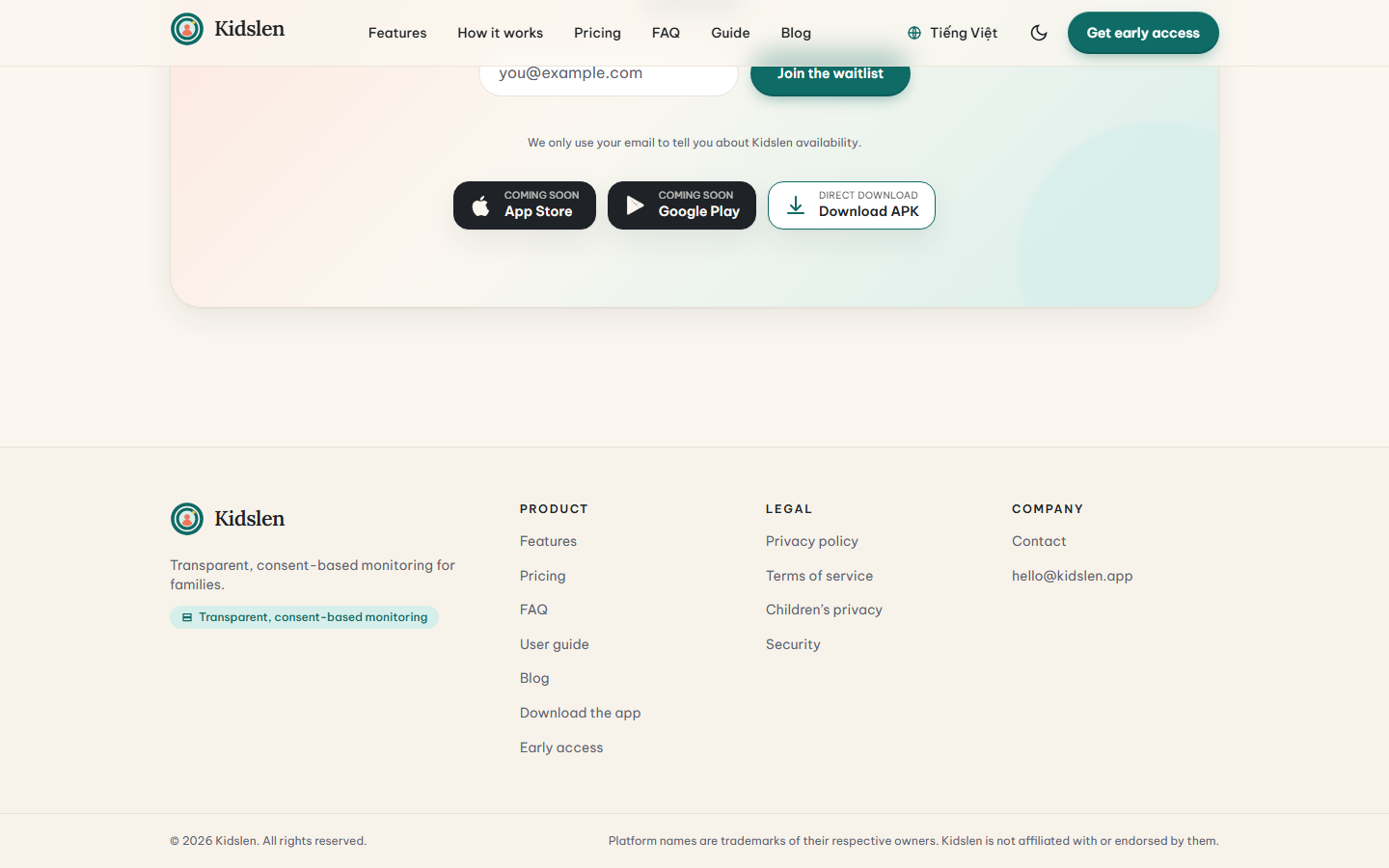 Website công khai — phần 3